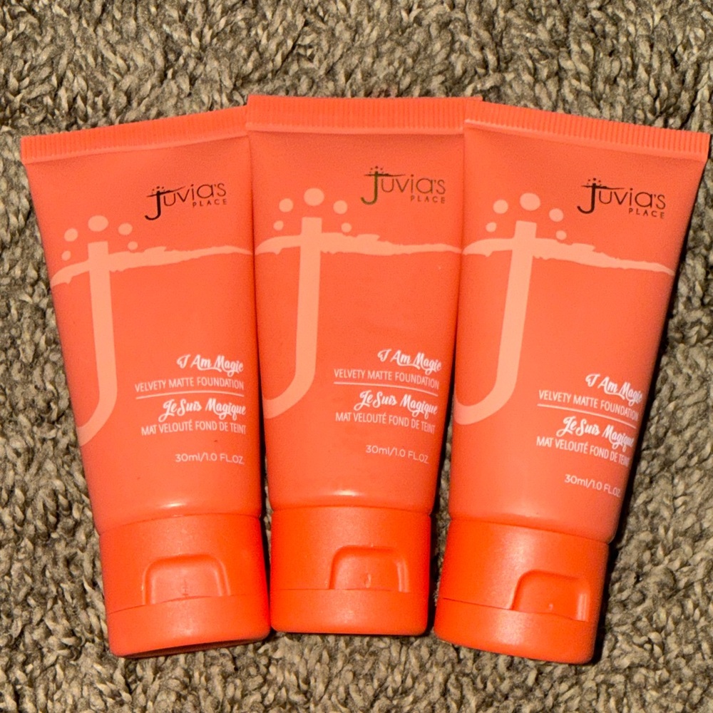 Juvia's Place I am magic foundation x 3 all swatched once. See pics.